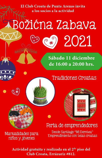 Fiesta de Navidad BOŽIĆNA ZABAVA – Club Croata Punta Arenas