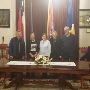 Visitando las dependencias de nuestro del club Croata